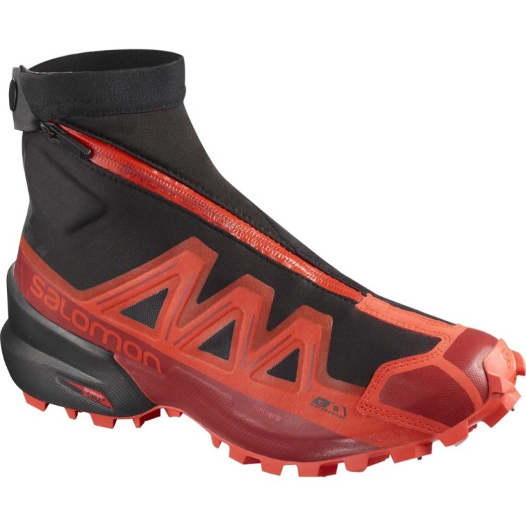 Tenis Para Trail Running Salomon Snowspike CSWP Mujer Negros Rojos | MX CDUL807